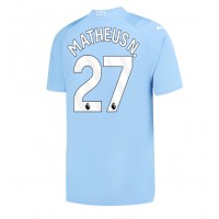 Moški Nogometni dresi Manchester City Matheus Nunes #27 Domači 2023-24 Kratek Rokav